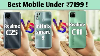 Realme C25 Vs infinix smart 5 Vs Realme c11 Full comparison