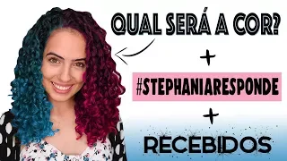 MUDEI A COR DO CABELO! 😱 + RECEBIDOS + #STEPHANIARESPONDE | Paula Stephânia