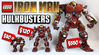 LEGO Iron Man Hulkbusters Comparison