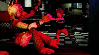 Chica gets destroyed by Gregory in 3rd Person View - Five Nights at Freddy's: Security Breach