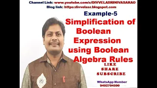 Simplification of Boolean Expression using Boolean Algebra Rules || Important Question 5 || STLD ||