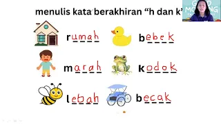 Bahasa Indonesia (akhiran h and k)