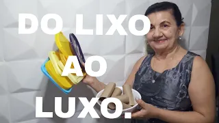 OLHA QUE FIZ COM TAMPAS PLÁSTICAS/DO  LIXO AO LUXO/BY Socorro Rodrigues #reciclagemcriativa #diy