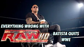 Everything Wrong With WWE Raw: BATISTA QUITS WWE (2010)