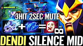 🔥 DENDI Silencer MID Moonshard 1st CORE ITEM — MAX AS 3 HIT 2 SEC Mute Forever Dota 2 Pro