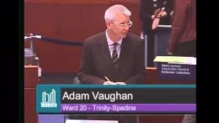 Councillor Adam Vaughan on Rob Ford: "He now becomes the problem."