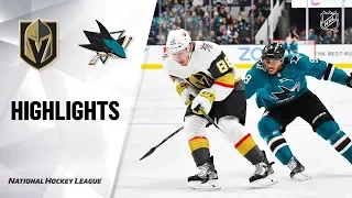 Сан-Хосе - Вегас / NHL Highlights | Golden Knights @ Sharks 12/22/19