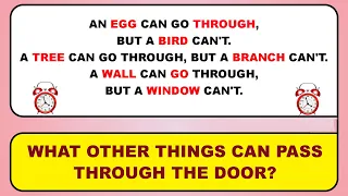 6 SURPRISING IQ AND RIDDLES WITH ANSWERS | Quiz | BRAIN EXERCISE