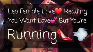 Leo♌ Female Love Energy| In Denial Girl! You Already Know 💕Who This Is💕 😏 Why Are You Running👠?! 😆