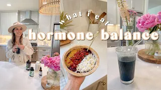 WHAT I EAT IN A DAY | my 5 favorite hormone balance supplements for thyroid, gut health & energy!