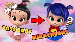 Boss Baby Glow Up To Lady Bug - Miraculous Glowup - Bossbaby Transformation
