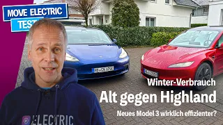 Wirklick sparsamer? Tesla Model 3 Highland vs. Model 3 Fremont - Winter-Härtetest