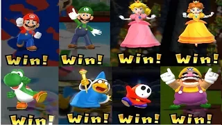 Mario Party 9 - All Character Victory Celebrations | Cartoons Mee