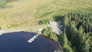 Loch Glow fishing, Random outing, drone view, DJI Fife, Matt Livsey