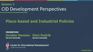 CID Development Perspectives: Place-Based and Industrial Policies