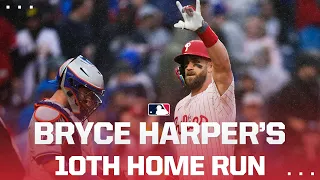 Bryce Harper GOES DEEP for double digits! 💪