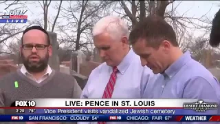 FNN: VP Pence Speaks Against Anti-Semitism During Visit to Vandalized Jewish Cemetery in St. Louis