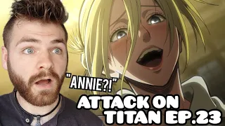 NO!! NOT ANNIE?!! | ATTACK ON TITAN EPISODE 23 | Non Anime Fan! | REACTION