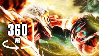 360° EREN VS REINER | ARMORED TITAN Attack On Titan Season 4