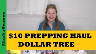 $10 Prepping Haul Dollar Tree Food Supplies