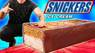 Riesen SNICKERS Eiscreme | So bauen Sie das größte DIY- SNICKERS Eiscreme der Welt von VANZAI KOCHEN