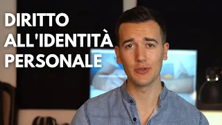 DIRITTO ALL' IDENTITÀ PERSONALE - DIRITTO PRIVATO IN 3 MINUTI #18 #diritto #lezioni #legge