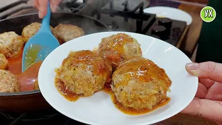 No more Rice in the stuffing! I've been cooking this way for years - delicious meatballs in sauce.