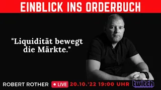 Einblick ins Orderbuch ... danach auf Twitch live Trading