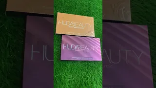 Huda Beauty Rose Gold VS Huda Beauty Desert Dusk #shorts #makeup #viral