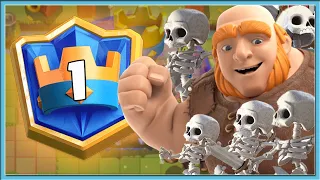 🔥 TOP-1 WORLD WITH GIANT GRAVEYARD DECK / Clash Royale