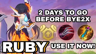 USE THIS BUILD AND EMBLEM WHILE IT'S STILL BENEFITS FOR RUBY!!! | RUBY GAMEPLAY 2023 | ikanji | MLBB