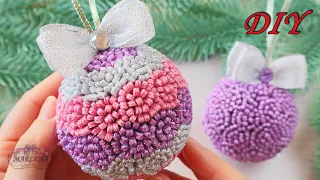 🎄 Christmas tree toys, balls 🔮 from foamiran! DIY Christmas decor