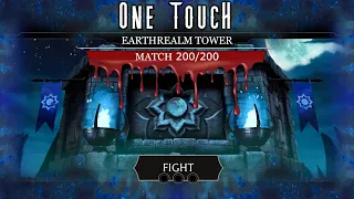 EARTHREALM Tower 200 Battle One Touch..! (Mortal Kombat Mobile)