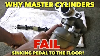 WHY....Master Brake Cylinders fail. Here is why they do. Internal Leakage in a Master Cylinder