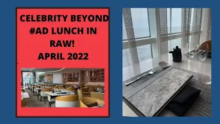 #AD Lunch at Raw! Celebrity Beyond Maiden Voyage.