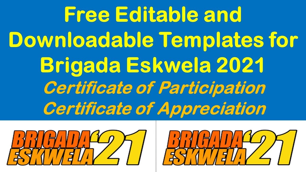 Download Free Editable And Downloadable Templates For Brigada Eskwela