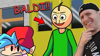 BOYFRIEND vs. BALDI'S BASICS! Friday Night Funkin' Logic | Cartoon Animation @GameToonsOfficial PTG Reaction