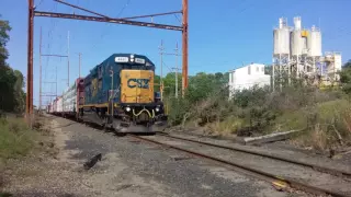 CSX GP40-2 #4441 Leads Conrail Shared Assets Operation 31 Through Tinton Falls, NJ