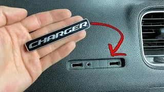 Dodge Charger Dashboard Embelm Removal