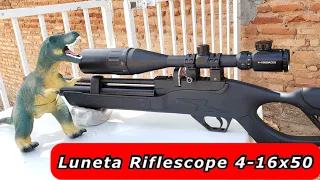 Luneta Riflescope 4-16x50 ! Bora testar!
