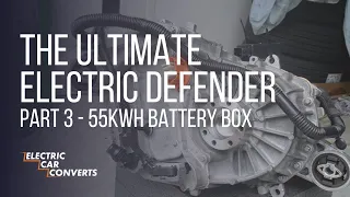 Building an ELECTRIC TESLA POWERED DEFENDER. Part 3 - 55kWh worth of HV batteries are now mounted!