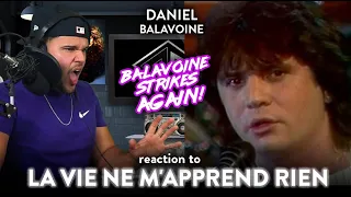 Daniel Balavoine Reaction La Vie Ne M'apprend Rien LIVE (WOW!) | Dereck Reacts