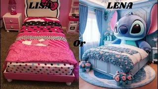 LISA OR LENA 💖girls onlyy//HelloKitty Vs Stitch