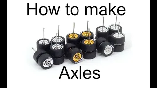 Step by step how to make axle and tubes for your Hot Wheels Diecast