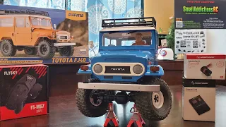 @HOBBYWINGOfficial Fusion se 1200kv brushless Fms Toyota Fj40 + leaf springs + rc4wd landies