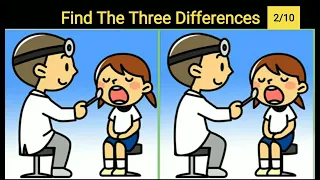 Find The Three Differences|Brain Teasers|Puzzles To Boost Your Brain|#@fatimaspassion