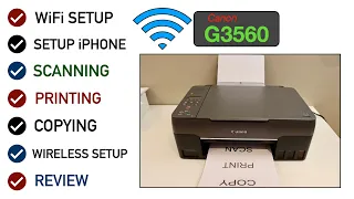 Canon Pixma G3560 WiFi Setup, Wireless Setup iPhone, Scanning, Printing, Copying & Review.