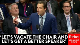 JUST IN: Watch Matt Gaetz's Impassioned Closing Remarks Ahead Of Vote To Oust Speaker Kevin McCarthy