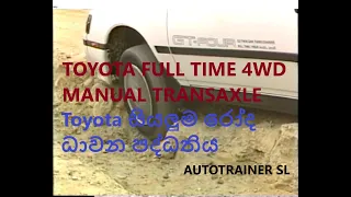 TOYOTA FULL TIME 4WD TRANSAXLE Principle, construction and operation.