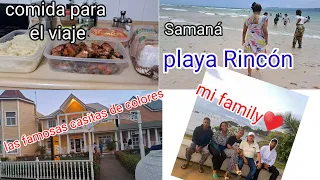 viaje en #familia# mi primera vez en  Samaná # fuimos a   playa Rincón,  y las casitas de colores#